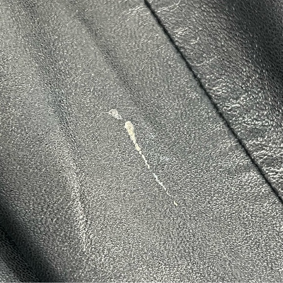 Ann Taylor Leather black Jacket medium soft buttery zip up w/pockets - Picture 12 of 16